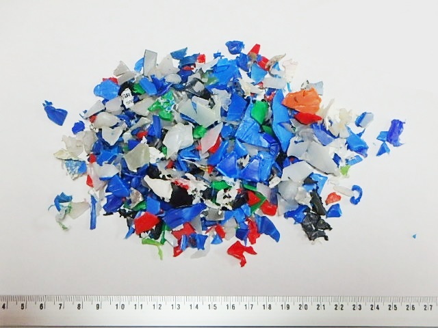 HDPE drums shredded